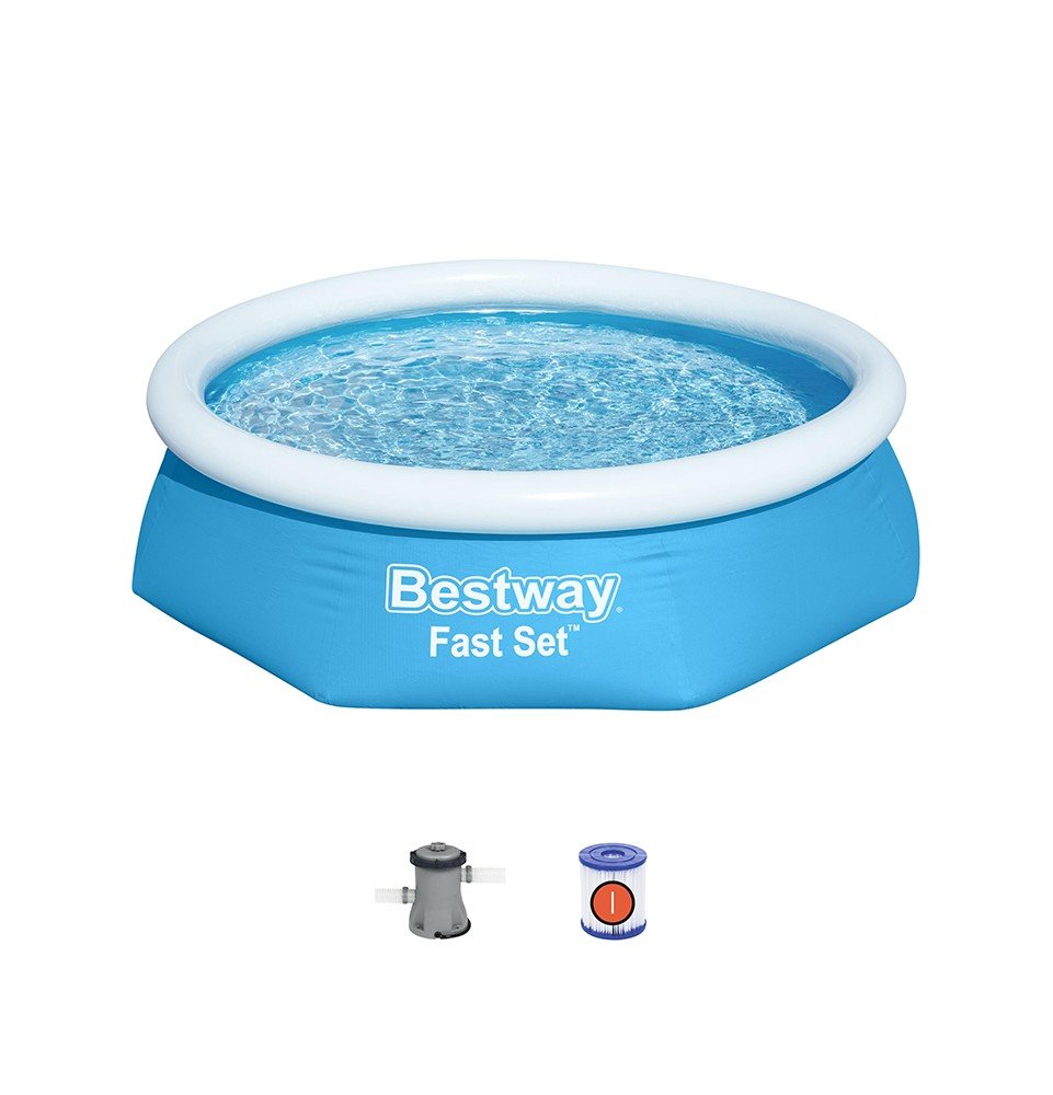 Baseinas su filtru Bestway Fast Set 57450, 244x61cm