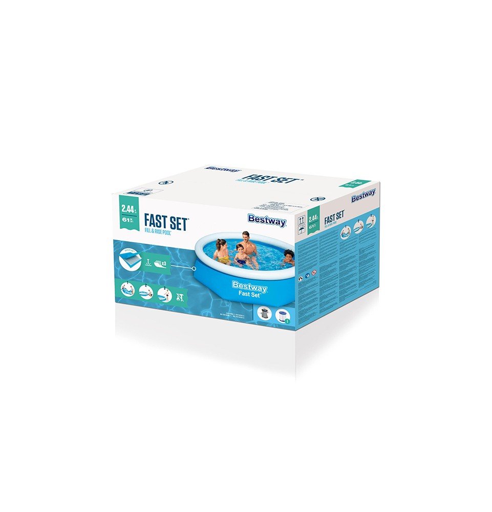 Baseinas su filtru Bestway Fast Set 57450, 244x61cm