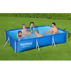 Karkasinis baseinas su filtru Bestway Steel Pro 56411, 300x201x66cm