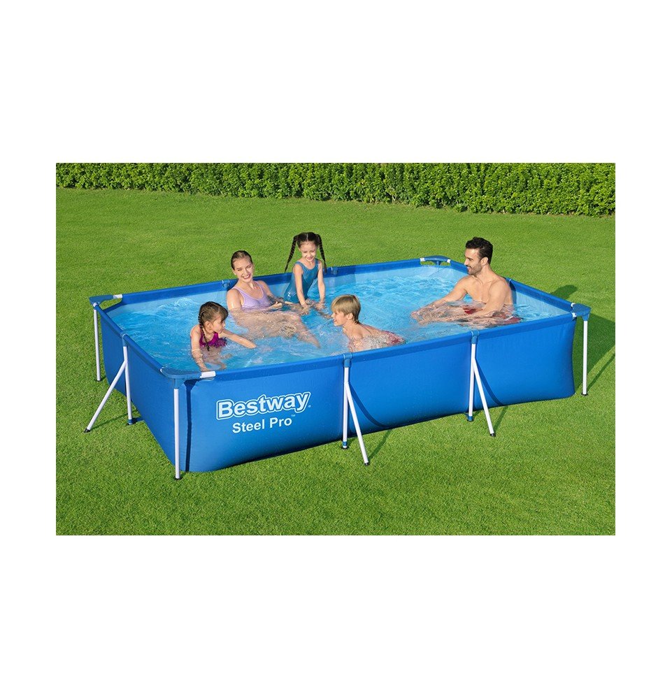 Karkasinis baseinas su filtru Bestway Steel Pro 56411, 300x201x66cm