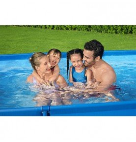 Karkasinis baseinas su filtru Bestway Steel Pro 56411, 300x201x66cm