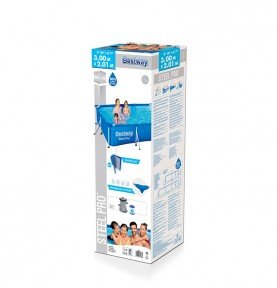 Karkasinis baseinas su filtru Bestway Steel Pro 56411, 300x201x66cm