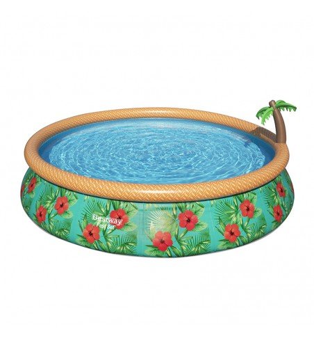 Pripučiamas baseinas su filtru Bestway Fast Set Paradise Palms 57416, 457x84cm