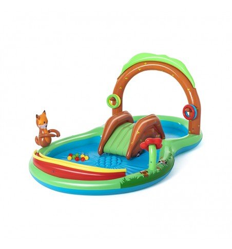 Pripučiamas baseinas Bestway Friendly Woods Play Pool Center 53093, 295x199x130cm