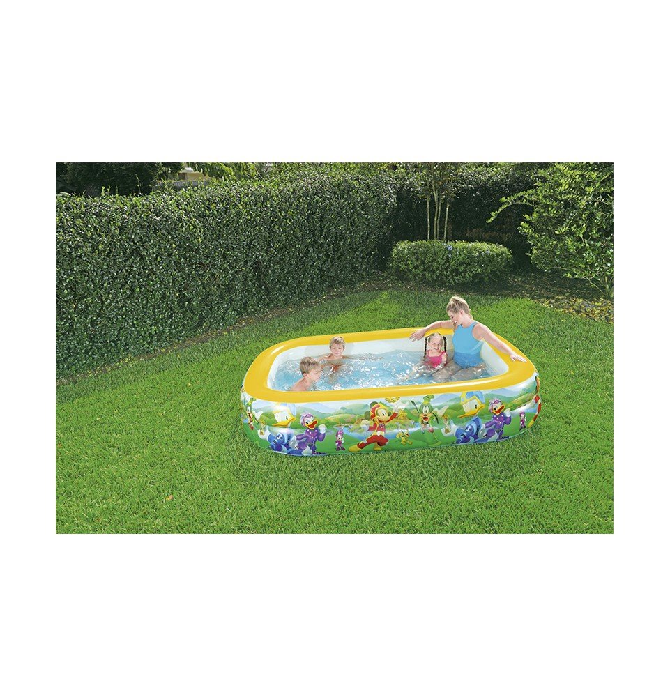 Pripučiamas baseinas Bestway Mickey Mouse Club House Family Pool 91008, 262x175x51cm