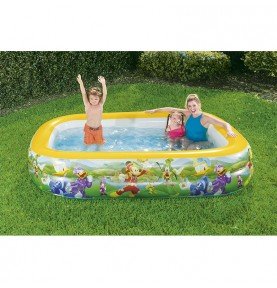 Pripučiamas baseinas Bestway Mickey Mouse Club House Family Pool 91008, 262x175x51cm