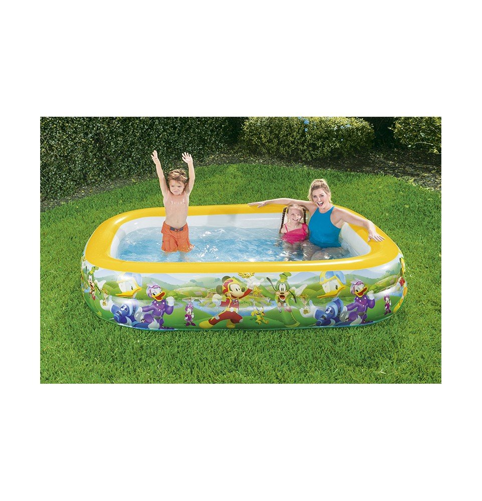 Pripučiamas baseinas Bestway Mickey Mouse Club House Family Pool 91008, 262x175x51cm