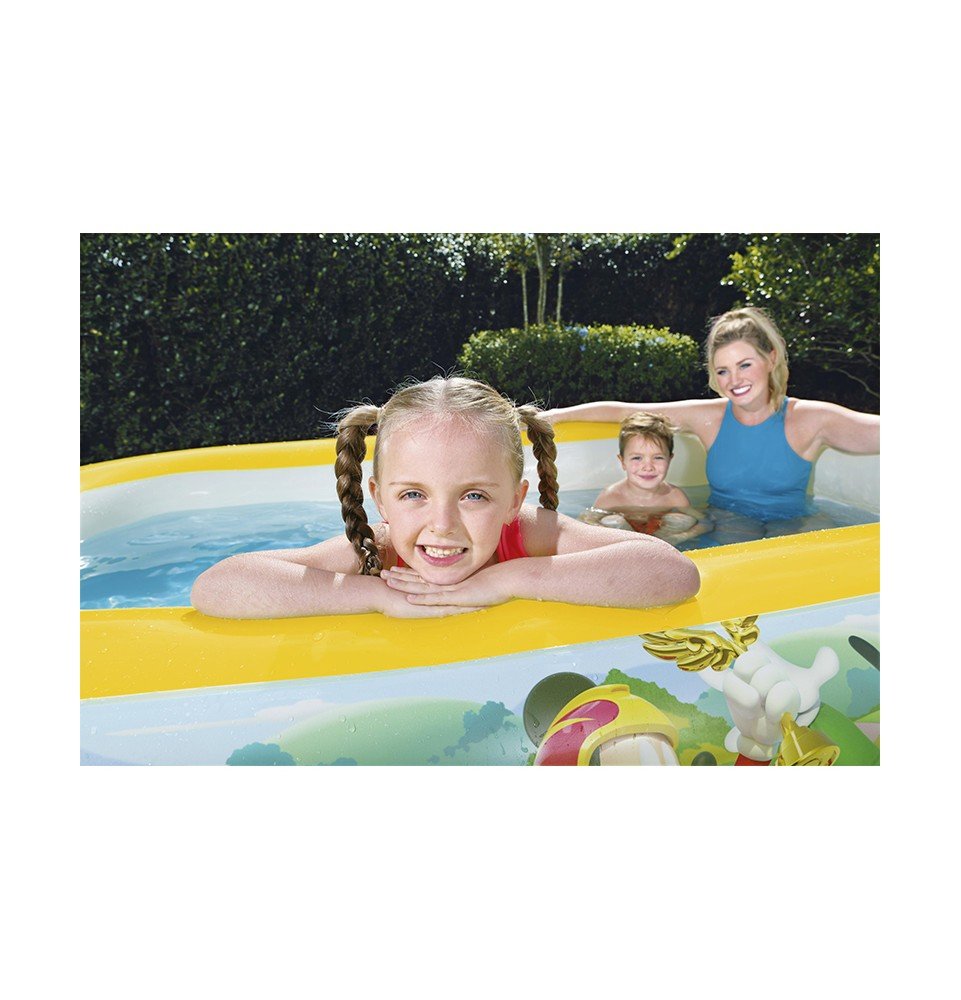 Pripučiamas baseinas Bestway Mickey Mouse Club House Family Pool 91008, 262x175x51cm