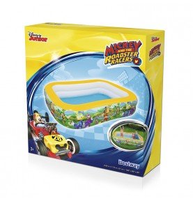 Pripučiamas baseinas Bestway Mickey Mouse Club House Family Pool 91008, 262x175x51cm