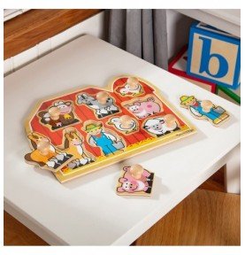 Medinė dėlionė Melissa & Doug Ūkis