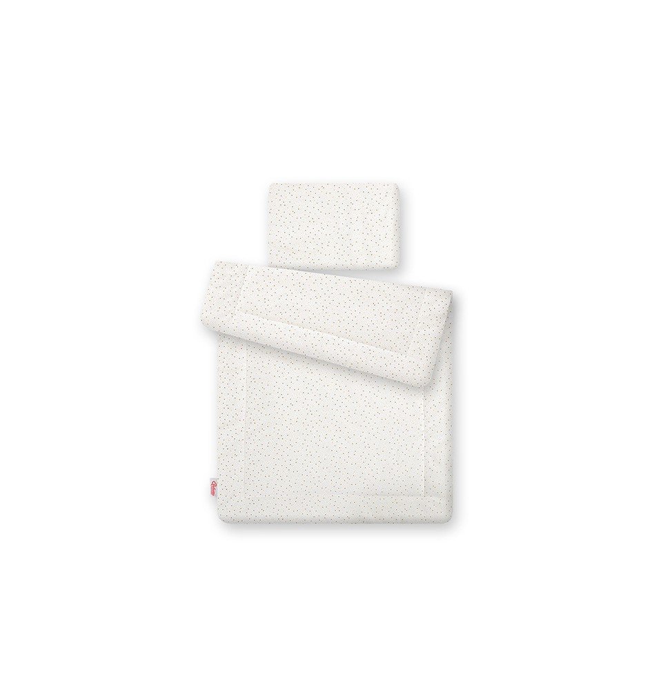 Antklodės ir pagalvės komplektas Bobono Gold Stars, 75x100cm