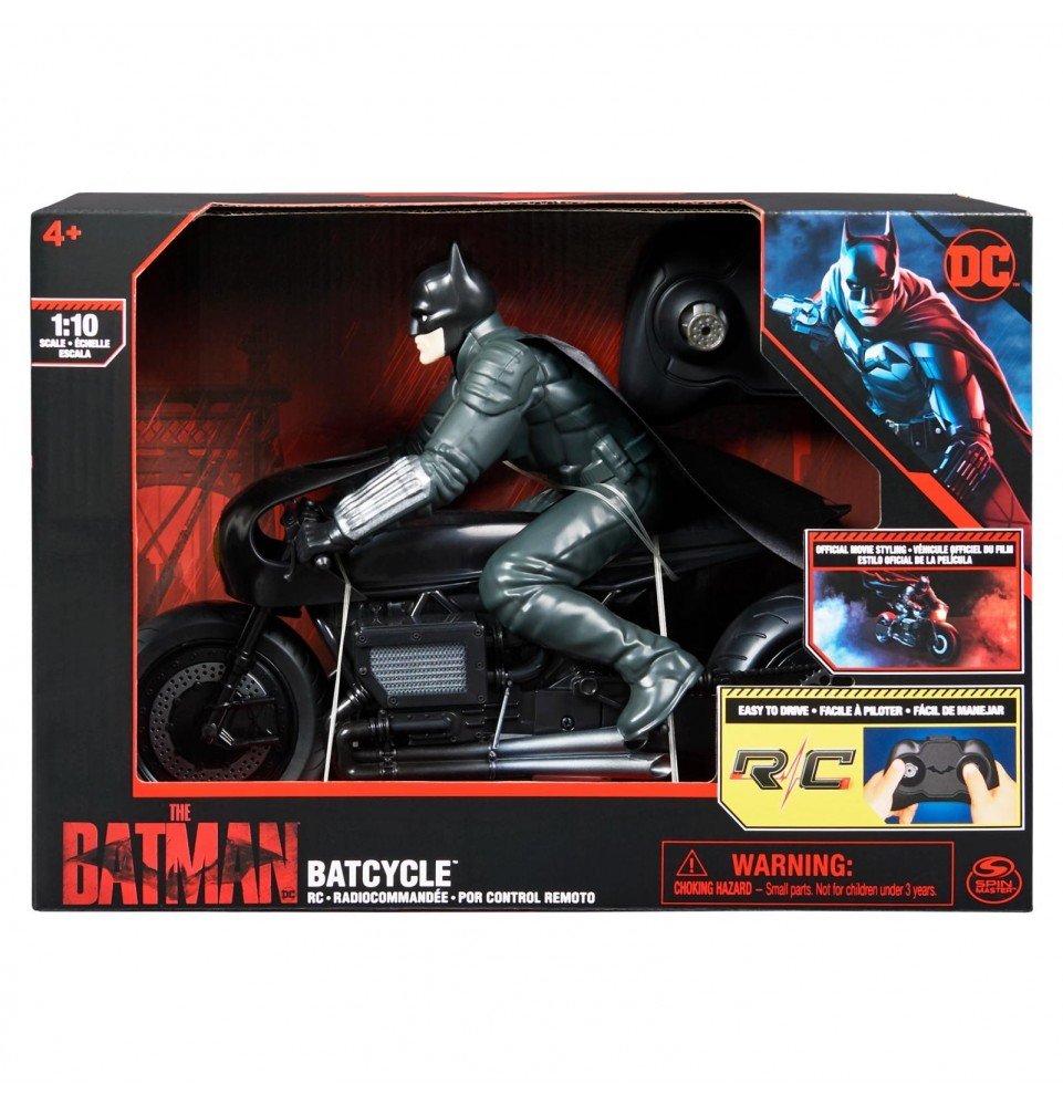 Radijo bangomis valdomas motociklas Batman Batcycle 1:10