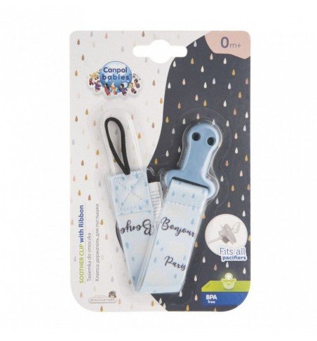 Čiulptuko segtukas su juostele Canpol Babies Royal Baby, 51/026_blu
