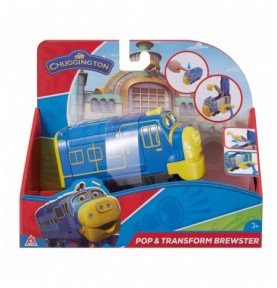 Transformuojamas traukinys Chuggington Pop & Transform Brewster, EU890102