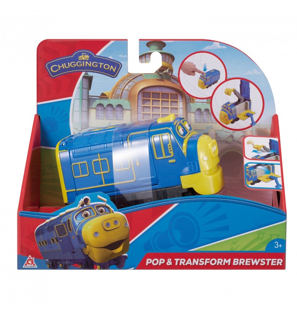 Transformuojamas traukinys Chuggington Pop & Transform Brewster, EU890102