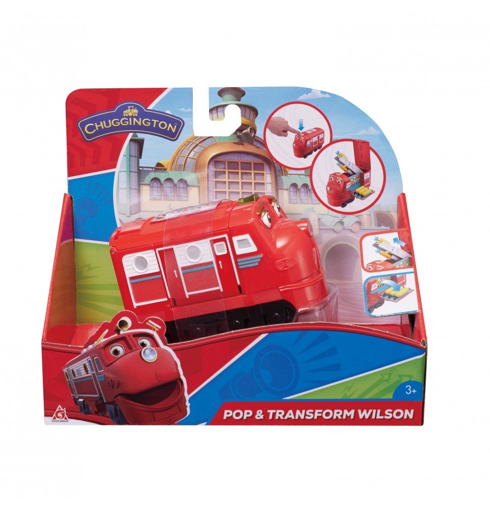 Transformuojamas traukinys Chuggington Pop & Transform Wilson, EU890101