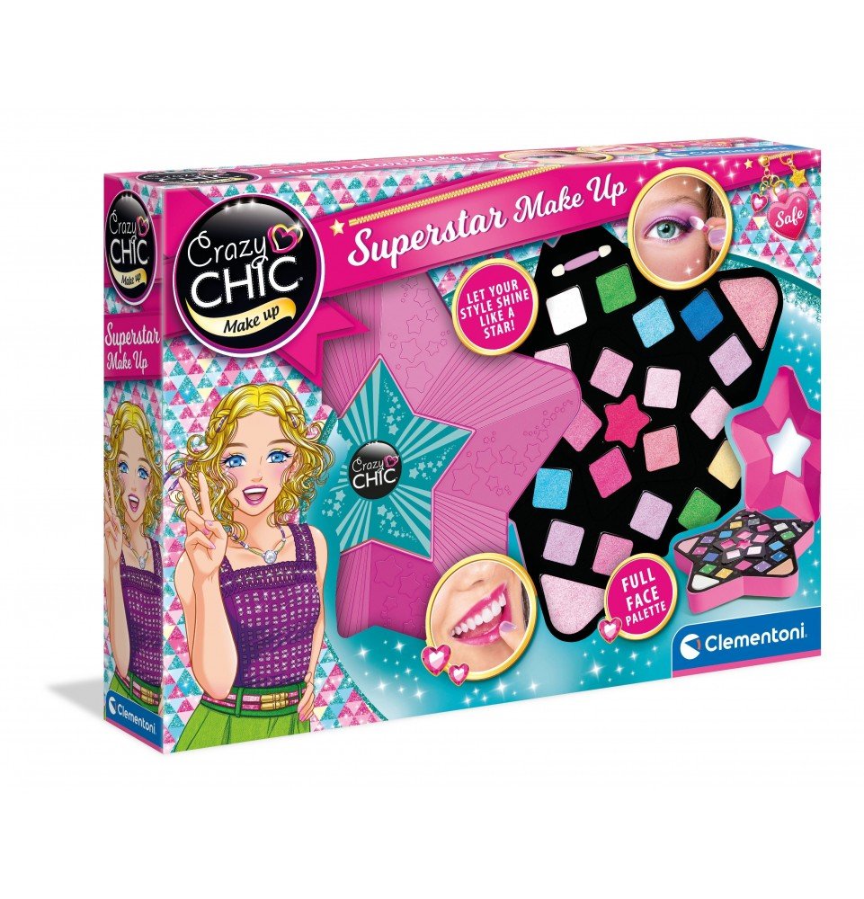 Kosmetikos rinkinys Clementoni Crazy Chic Superstar Make Up, 18604