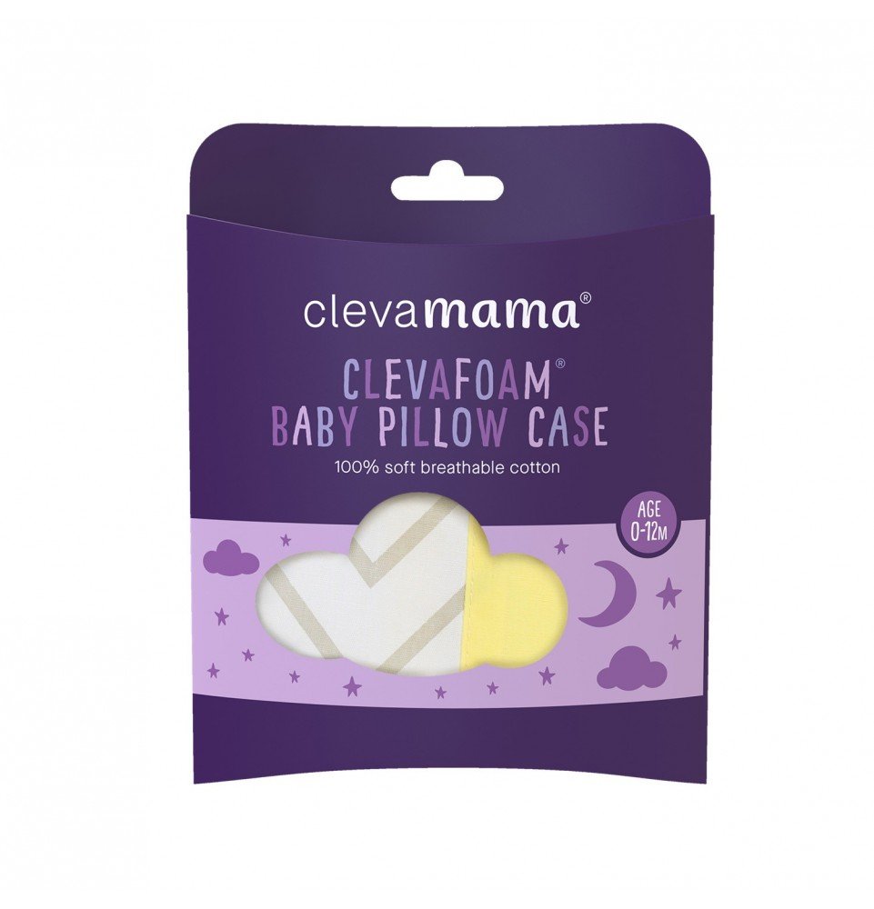 Kūdikių pagalvėlės užvalkalas Clevamama ClevaFoam® Grey, 3350
