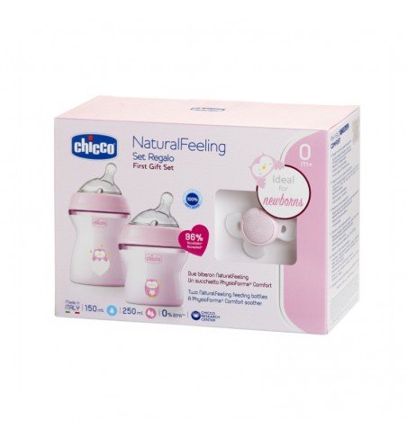 Dovanų rinkinys Chicco Natural Feeling Girl, 0m+