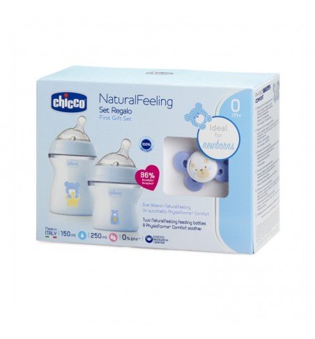 Dovanų rinkinys Chicco Natural Feeling Boy, 0m+
