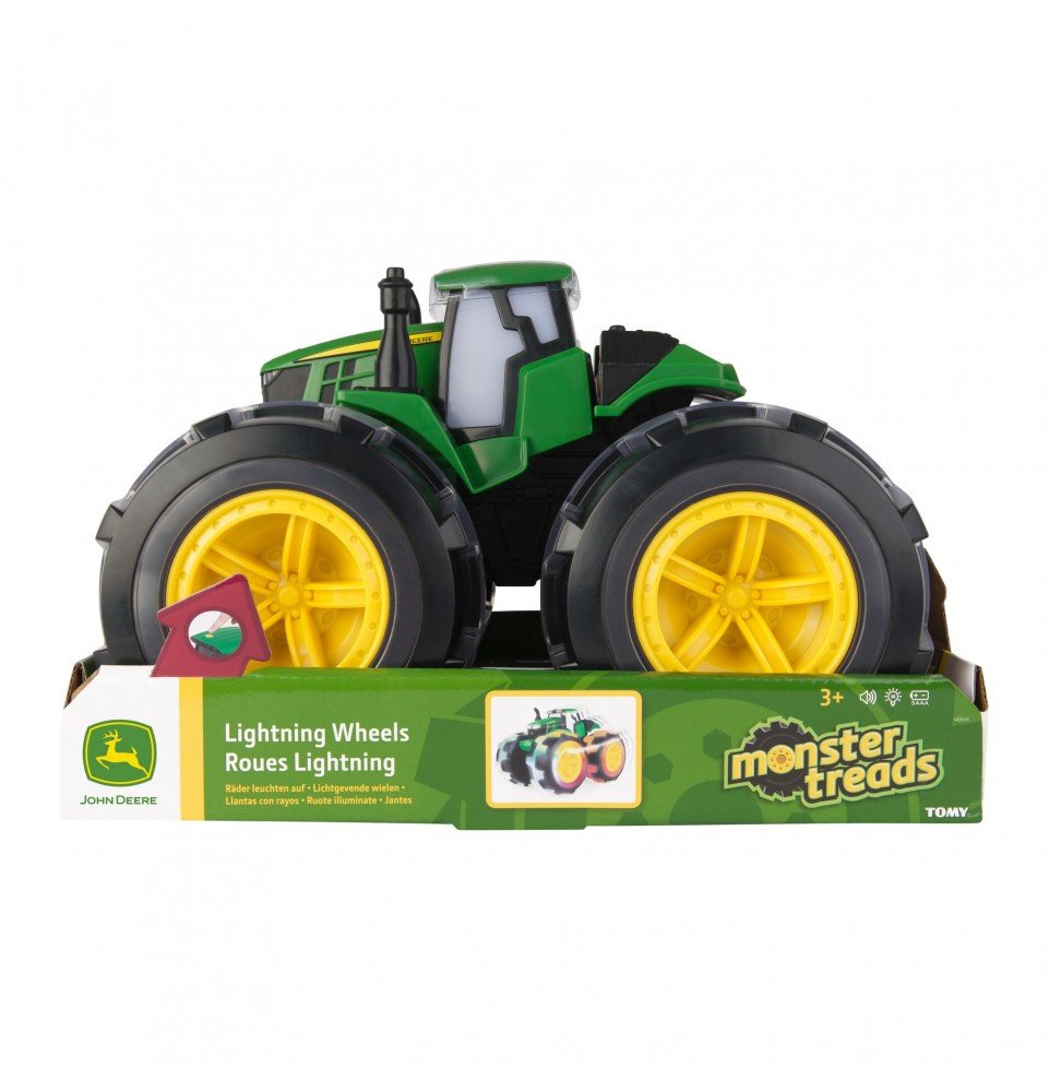 Žaislinis traktorius su šviečiančiais ratais John Deer, 46644