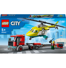 LEGO® City Great Vehicles Gelbėjimo sraigtasparnio transporteris 60343