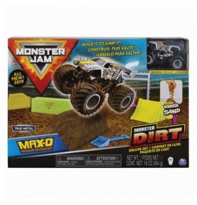 Kinetinio smėlio rinkinys su visureigiu Monster Jam Kinetic Dirt Deluxe, 6044986