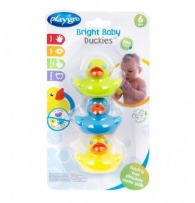 Uždari vonios žaislai Playgro Bright Baby Duckies, 0188411