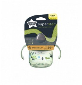 Puodelis Tommee Tippee Weaning Sippee, 4 m+, 190ml, green, 447826