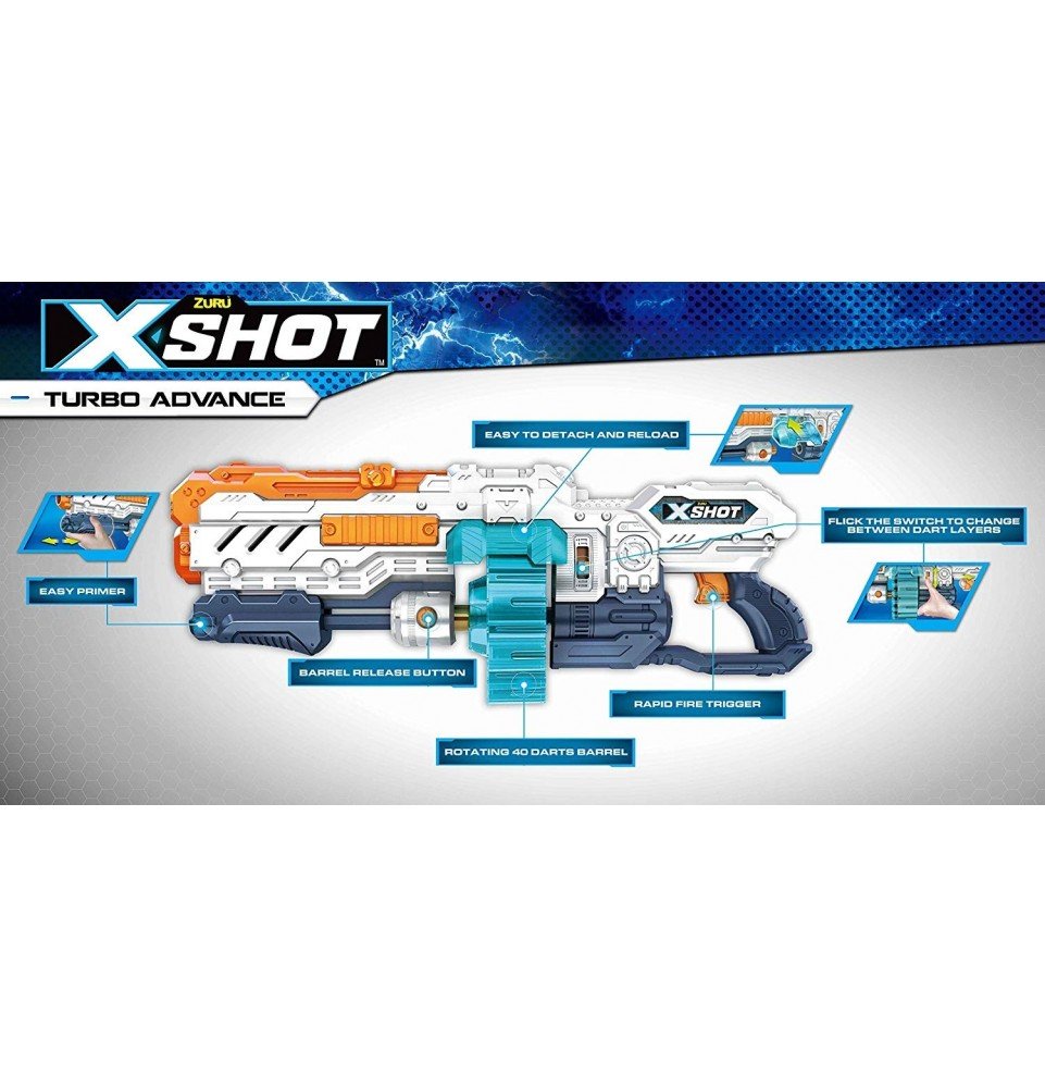 Žaislinis šautuvas Xshot Turbo Advance, 36136