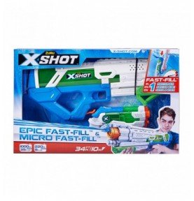 Žaislinių vandens šautuvų rinkinys Xshot Epic Fast-Fill ir Micro Fast-Fill, 56222