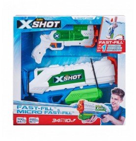 Žaislinių vandens šautuvų rinkinys Xshot Fast- Fill ir Micro Fast-Fill, 56225