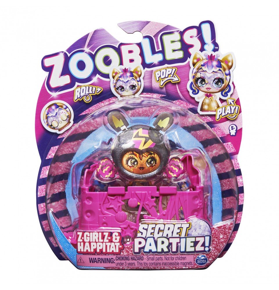 Figūrėlė Zoobles Girls Secret Partiez, 2 serija, 6061945
