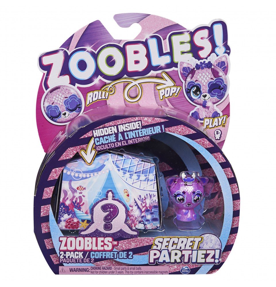 Figūrėlių rinkinys Zoobles  Animal Secret Partiez Mermaid 2vnt, 2 serija, 6064328