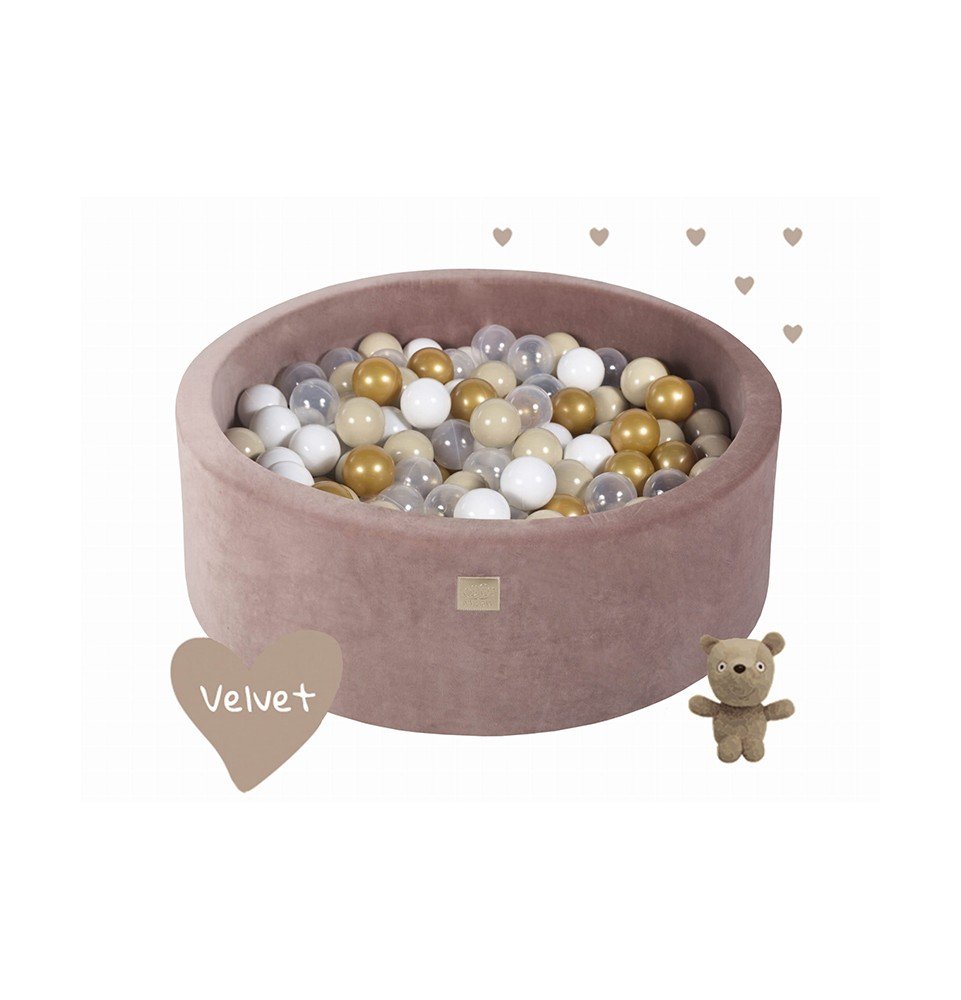 Kamuoliukų baseinas Teddy Bear, 250 kamuoliukų, 30cm