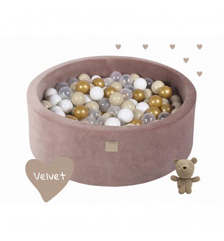 Kamuoliukų baseinas Teddy Bear, 250 kamuoliukų, 30cm