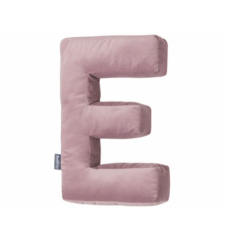 Dekoratyvinė pagalvė E raidė Pink