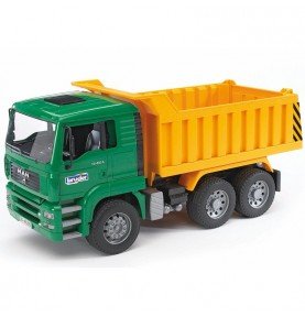 Žalias sunkvežimis su geltona priekaba Bruder, 02765