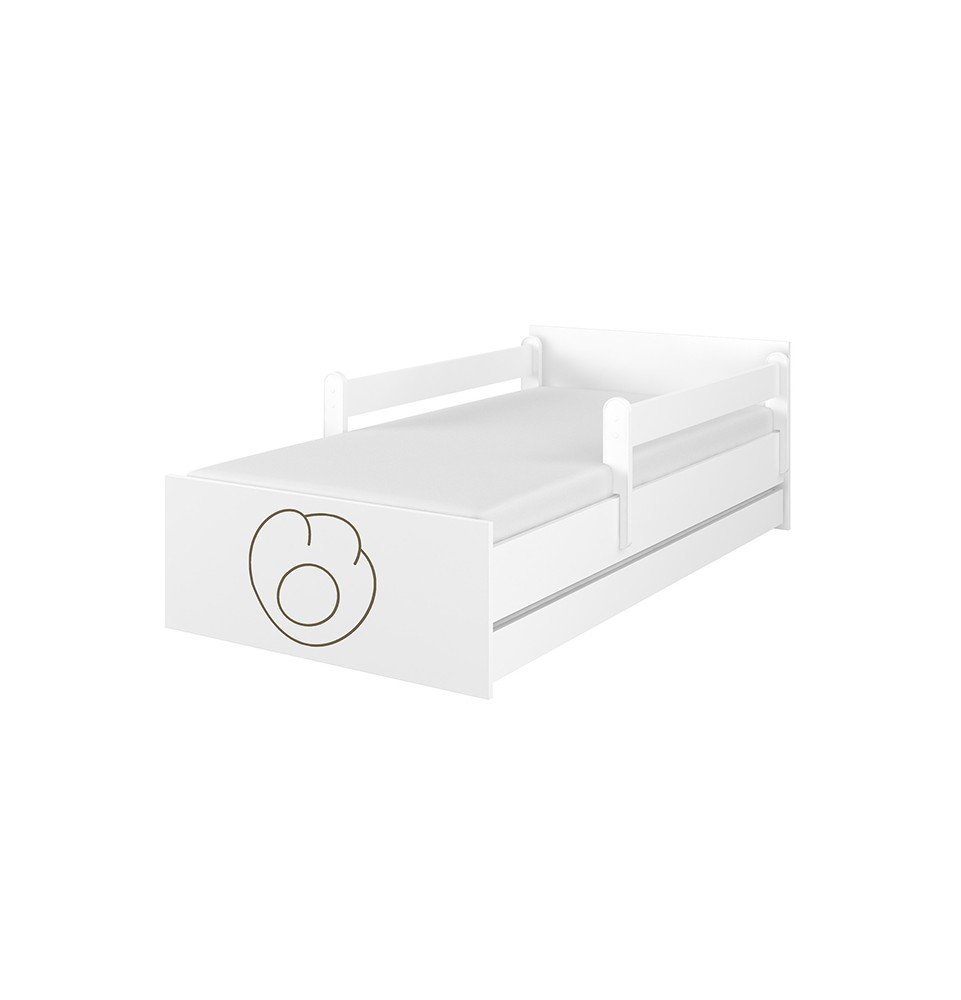 Vaikiška lova su stalčiumi Max Decorated  White, 160x80cm