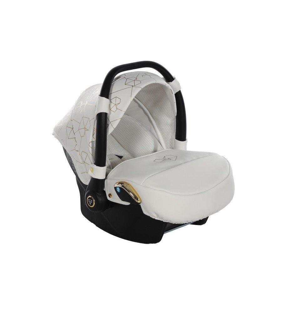 Universalus vežimėlis Junama Heart 3in1, White/Gold