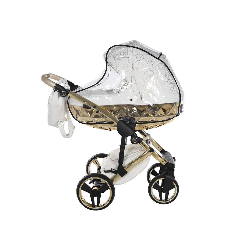 Universalus vežimėlis Junama Heart 2in1, White/Gold