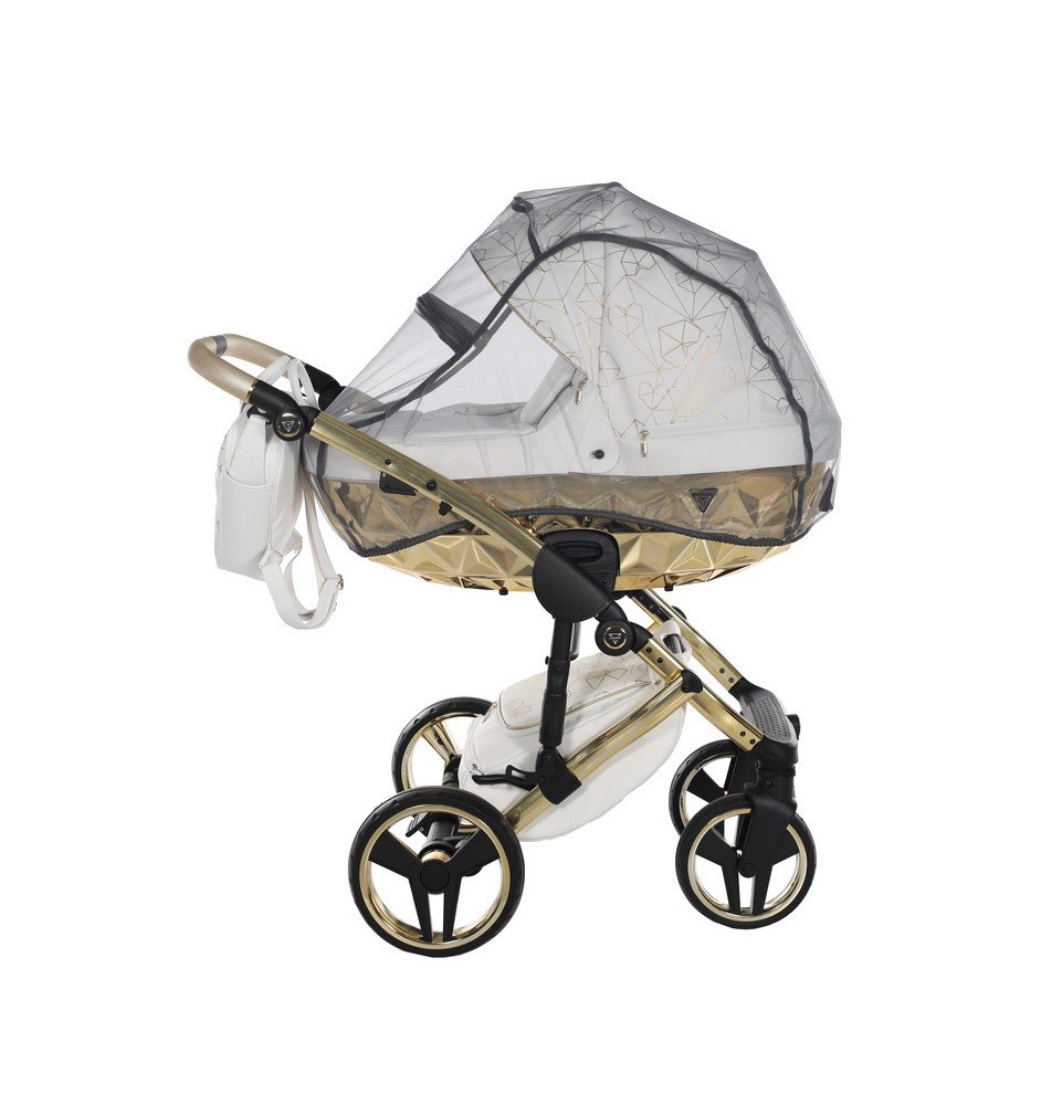 Universalus vežimėlis Junama Heart 2in1, White/Gold