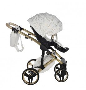 Universalus vežimėlis Junama Heart 2in1, White/Gold