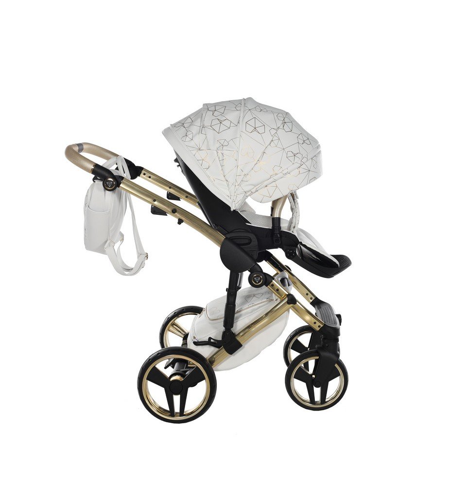 Universalus vežimėlis Junama Heart 2in1, White/Gold