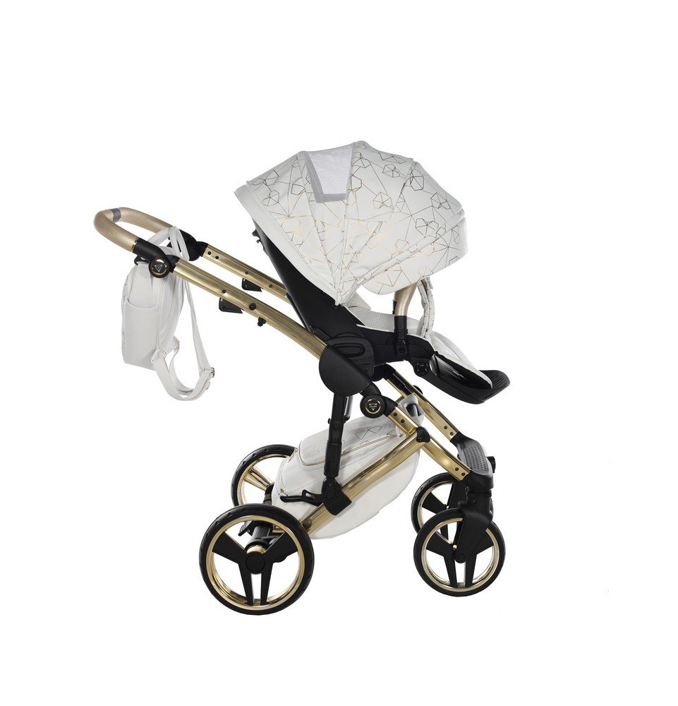 Universalus vežimėlis Junama Heart 2in1, White/Gold