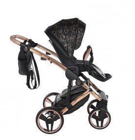 Universalus vežimėlis Junama Heart 3in1, Black/Copper
