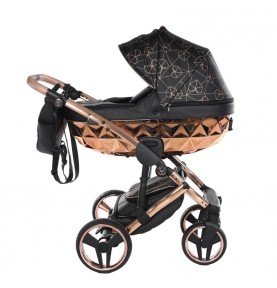 Universalus vežimėlis Junama Heart 2in1, Black/Copper