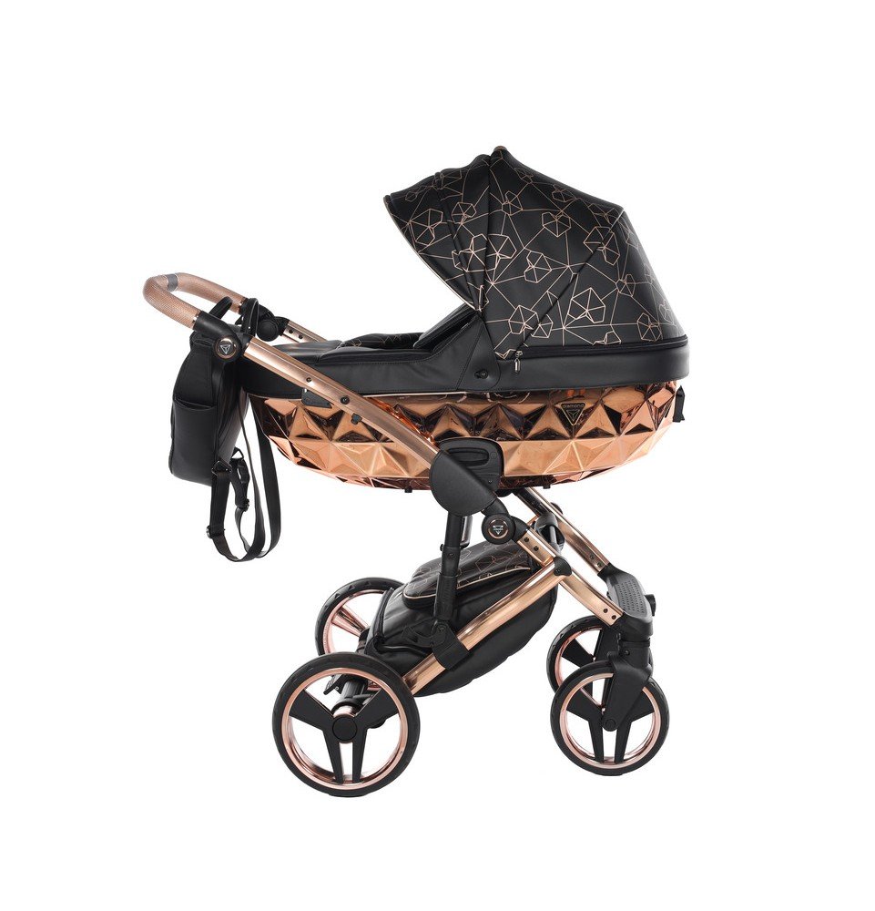 Universalus vežimėlis Junama Heart 2in1, Black/Copper