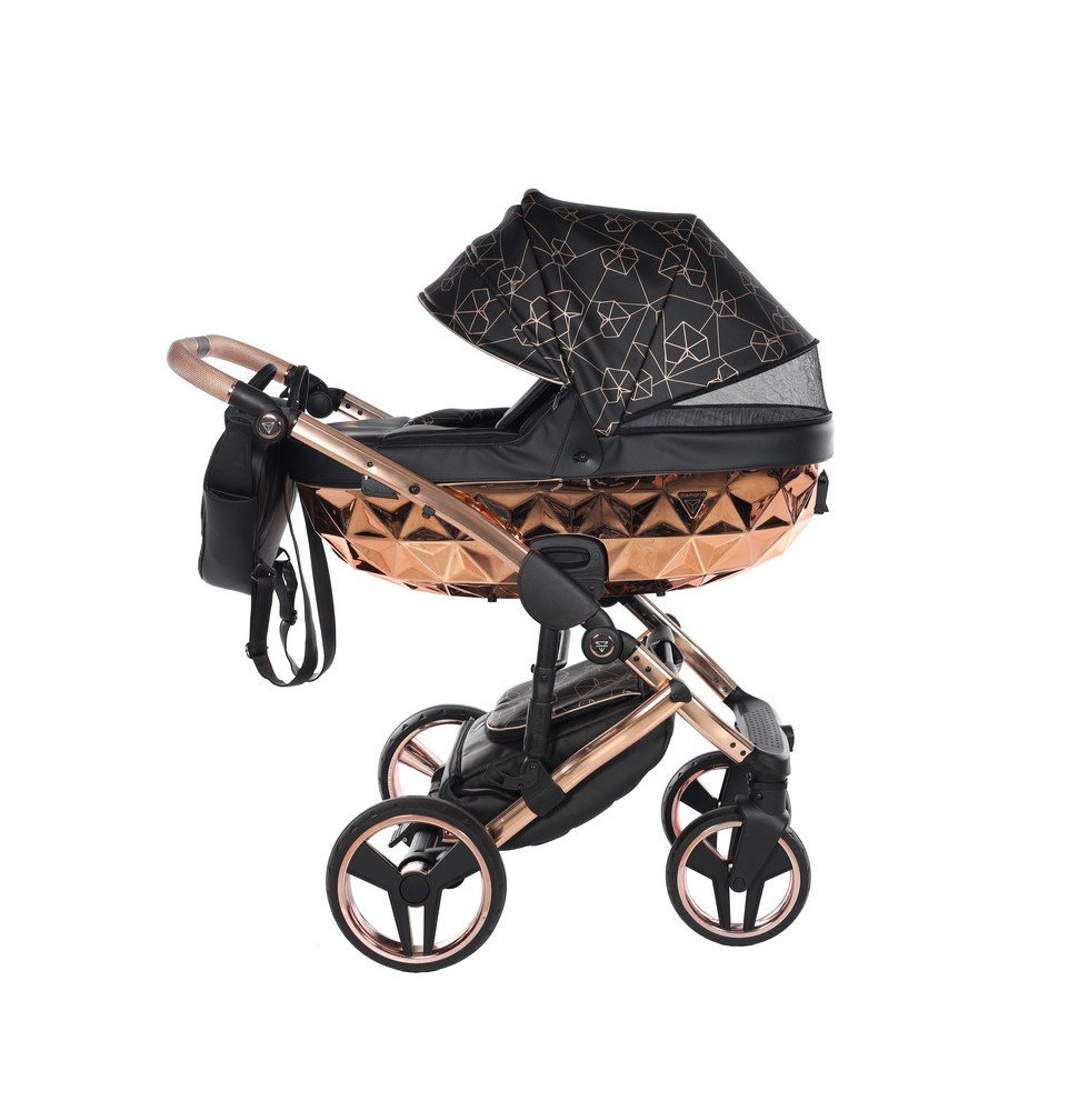 Universalus vežimėlis Junama Heart 2in1, Black/Copper