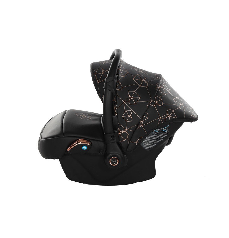 Universalus vežimėlis Junama Heart 3in1, Black/Copper